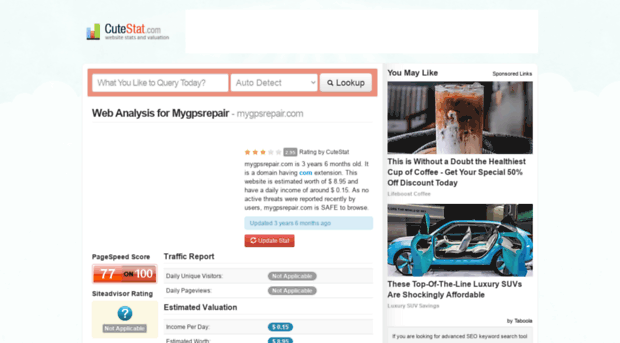 mygpsrepair.com.cutestat.com