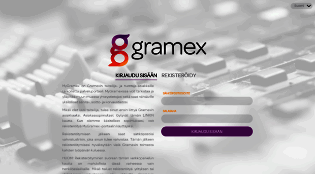  - GRAMEX Web Portal - My GRAMEX Portal