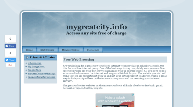 mygreatcity.info