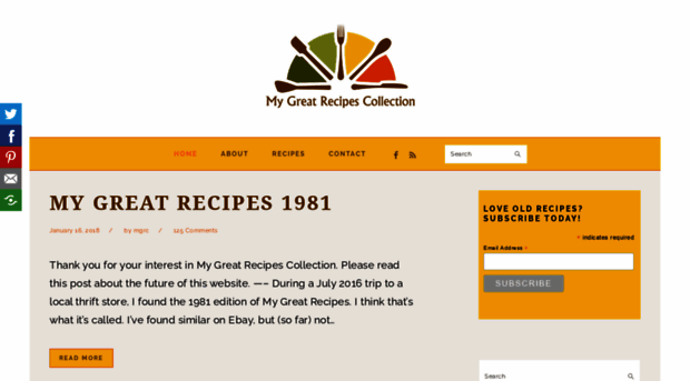 mygreatrecipescollection.com