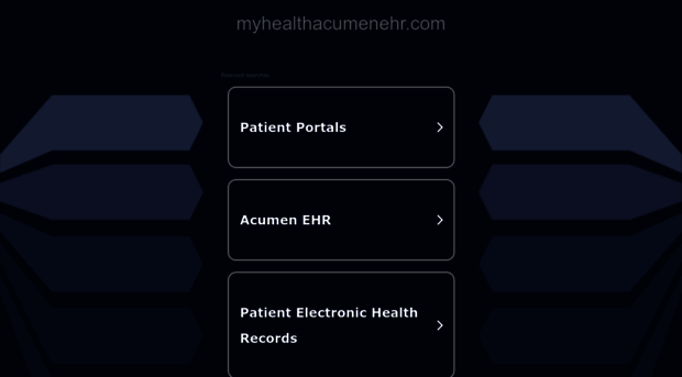 myhealthacumenehr.com