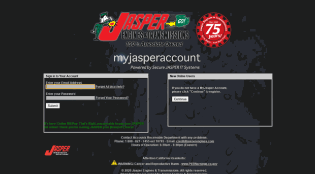 myjasperaccount.com