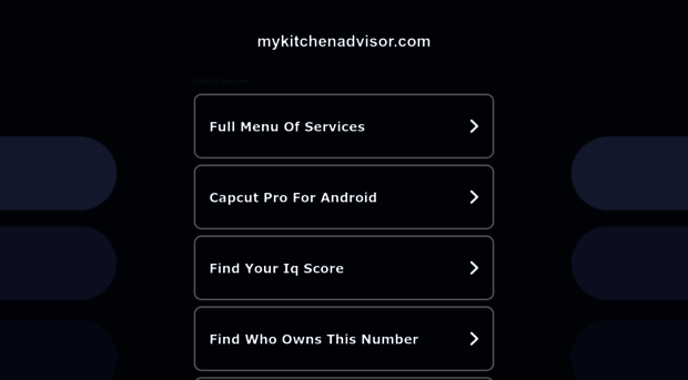 mykitchenadvisor.com