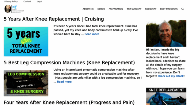 mykneereplacementrecovery.com