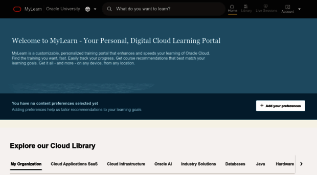 mylearn.oracle.com