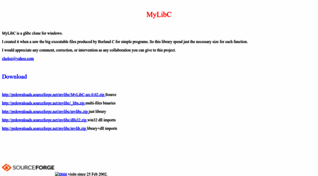 mylibc.sourceforge.net