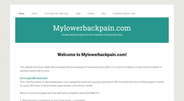 mylowerbackpain.com