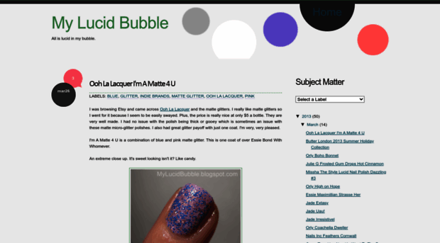 mylucidbubble.blogspot.com