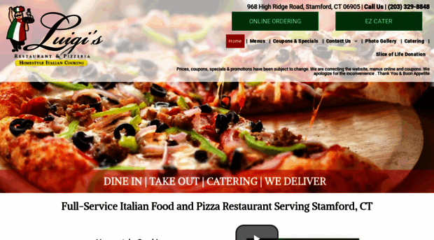 myluigisrestaurant.com