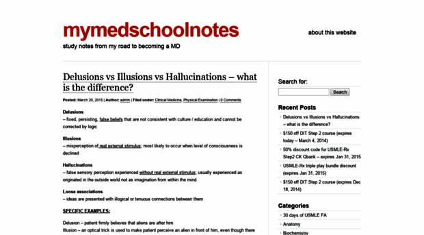 mymedschoolnotes.com