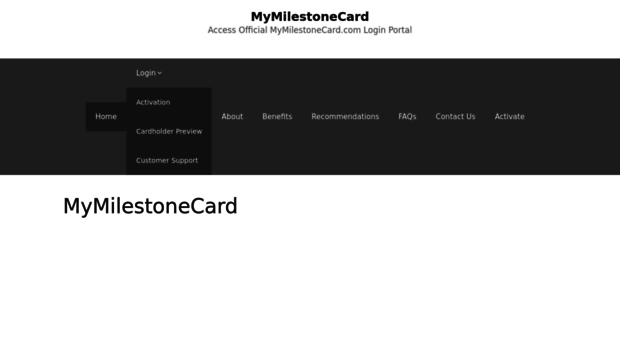 mymilestonecard.org