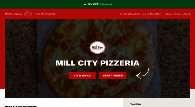 mymillcitypizza.com