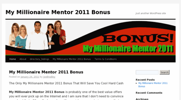 mymillionairementor2011bonus.com