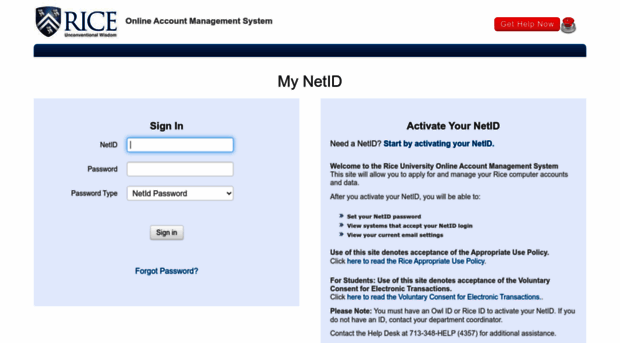 mynetid.rice.edu