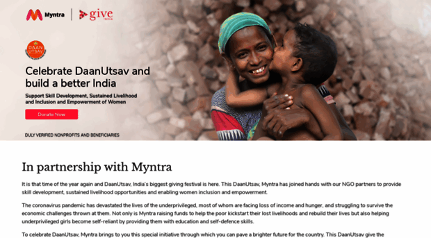 myntradaanutsav2020.giveindia.org