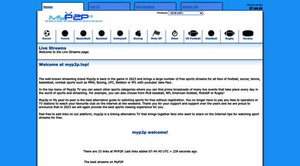 myp2p.top - Myp2p Live Streams 2024 - Watc... - Myp2p