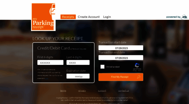 myparkingreceipts.com