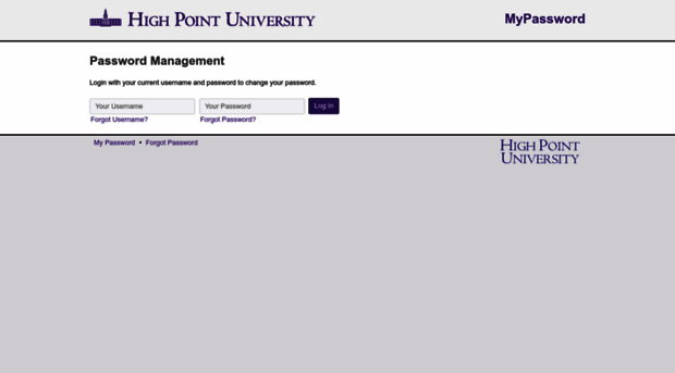 mypassword.highpoint.edu