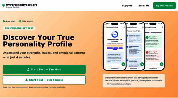 mypersonalitytest.org