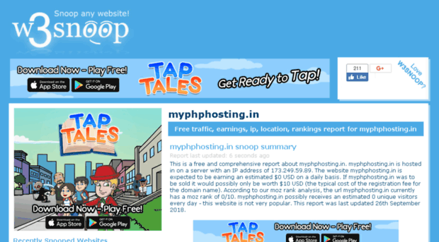 myphphosting.in.w3snoop.com