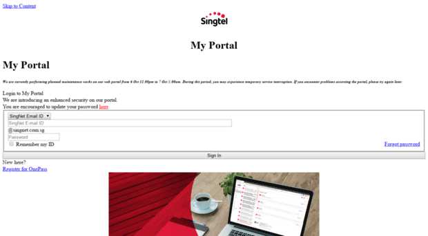 myportal2.singtel.com