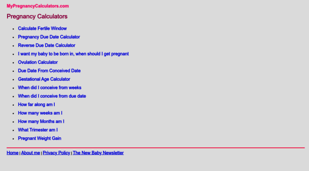 mypregnancycalculators.com
