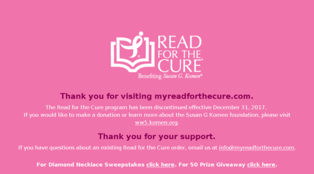 myreadforthecure.com