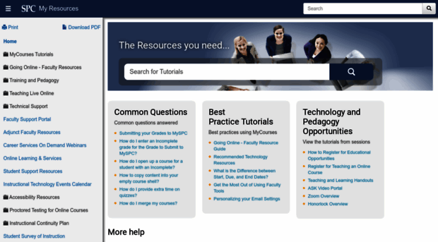 myresources.spcollege.edu