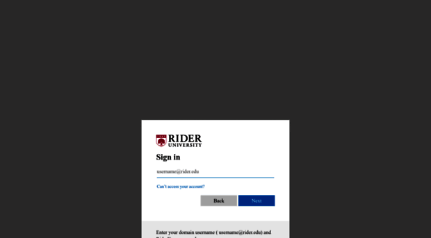 myrider.rider.edu