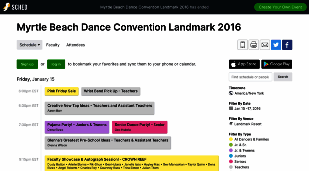 myrtlebeachdanceconvention2016.sched.org