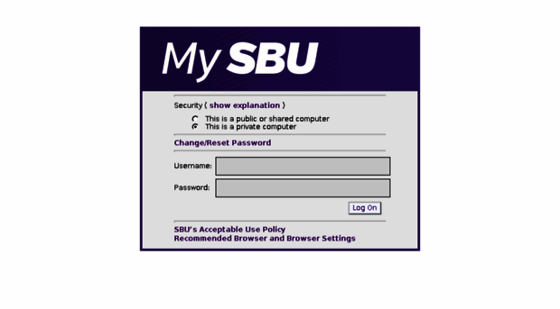 mysbu.sbuniv.edu