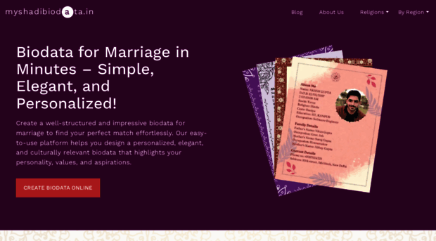 myshadibiodata.in