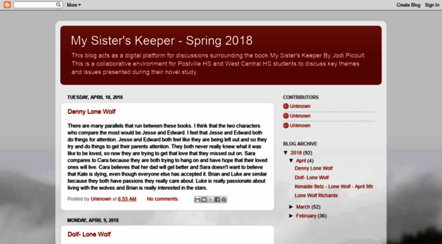 mysisterskeeper2018.blogspot.com