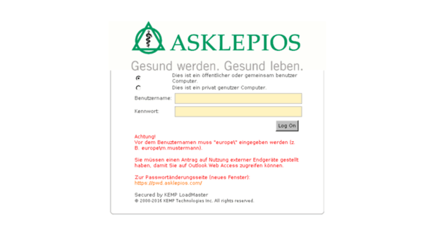 mysite.asklepios.com