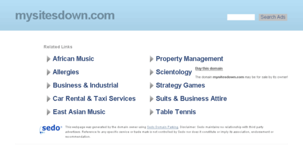 mysitesdown.com