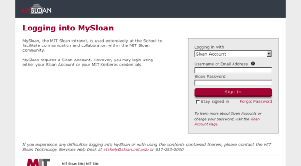 mysloan.mit.edu