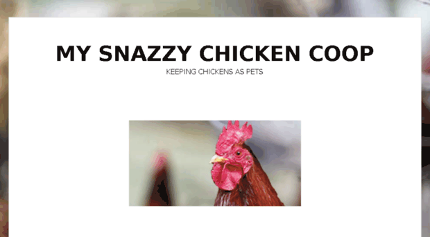 mysnazzychickencoop.com