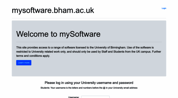 mysoftware.bham.ac.uk