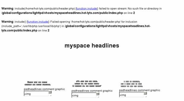 myspaceheadlines.hot-lyts.com