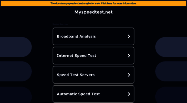 myspeedtest.net