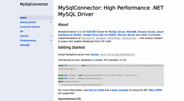 mysql-net.github.io