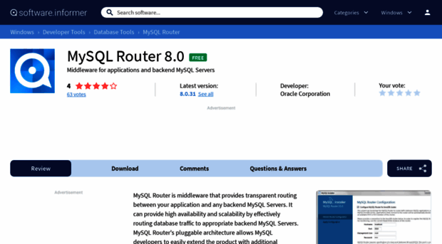 mysql-router.software.informer.com