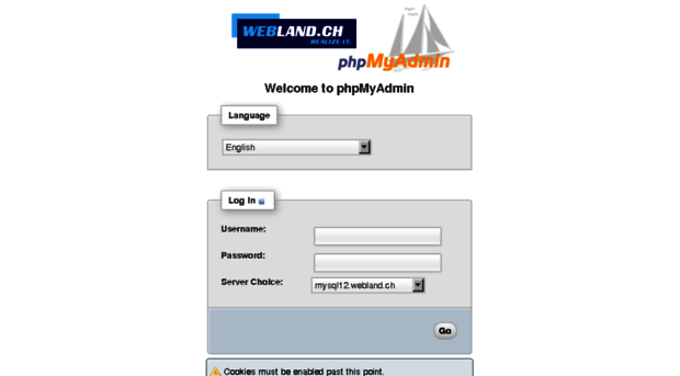 mysql12adm.webland.ch