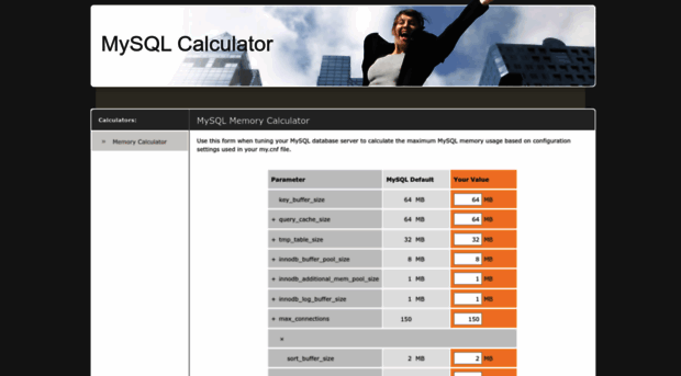 mysqlcalculator.com