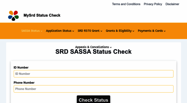 mysrdstatuscheck.co.za