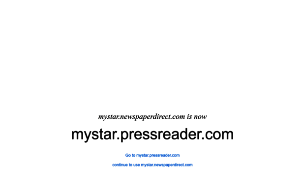 mystar.newspaperdirect.com