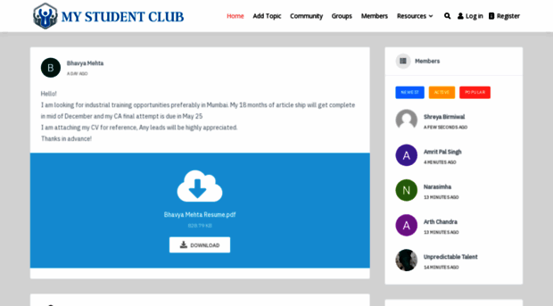 mystudentclub.com