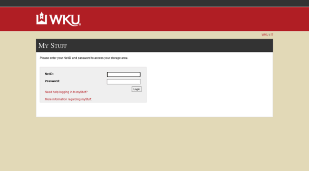 mystuff.wku.edu
