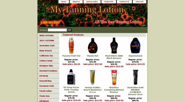 mytanninglotion.com