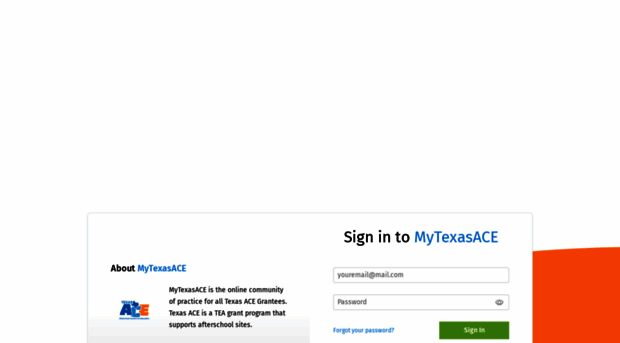 mytexasace.org - Sign In - MyTexasACE - My TexasACE